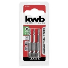 Биты KWB 121315, TORX15, INDUSTRY, 50 мм, 3шт