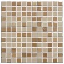 Зеркальная плитка Vidrepur Плитка мозаика стеклянная, 31,7 х 31,7х0,4 HomeDecor Beige, бежевая 5 шт